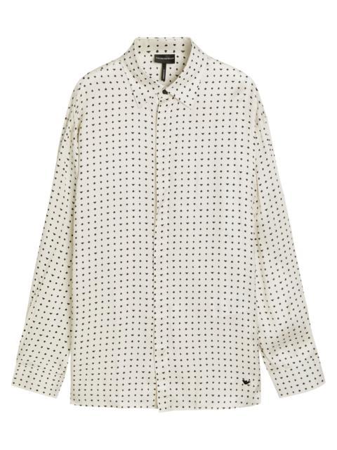 Emporio Armani Patterned Satin Shirt