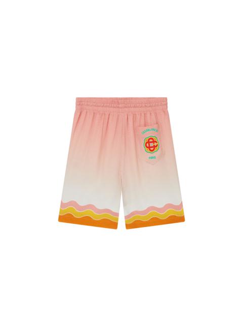 Rainbow Monogram Silk Shorts