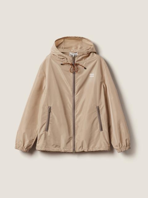 Technical fabric blouson jacket