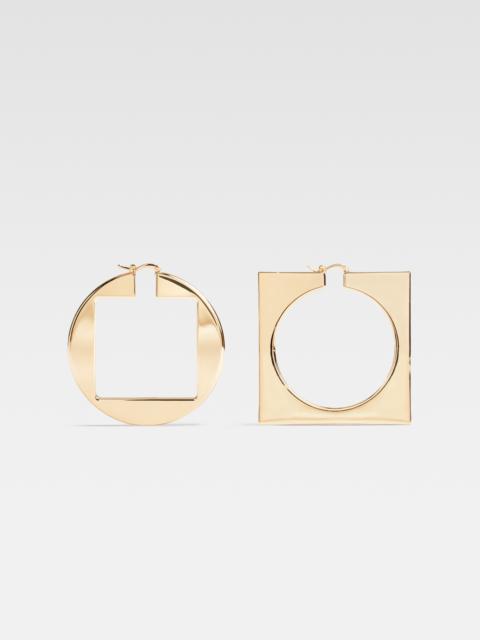 Les creoles rond carré