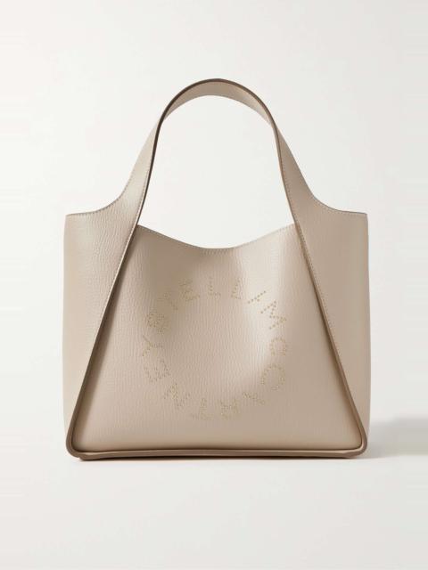 Studded vegetarian leather tote