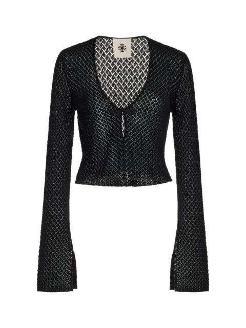 Tanzania Cropped Cotton Top black