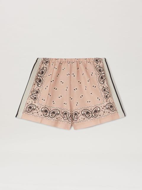 Paisley Track Shorts