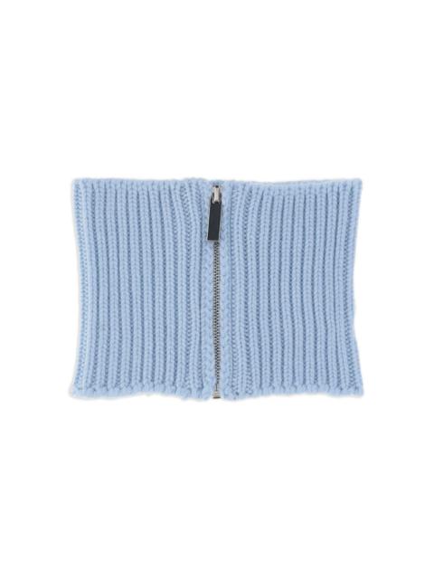 ribbed-knit scarf