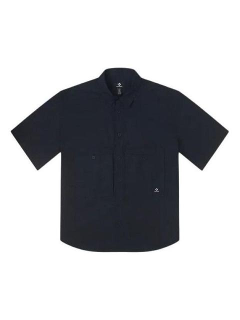 Converse Wordmark Utility Shirt 'Black' 10026433-A01