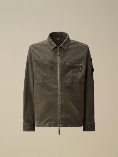 Corduroy Lens Zipped Overshirt