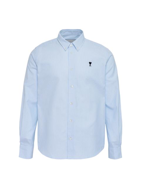 Long Sleeve Contrasted Button Shirt