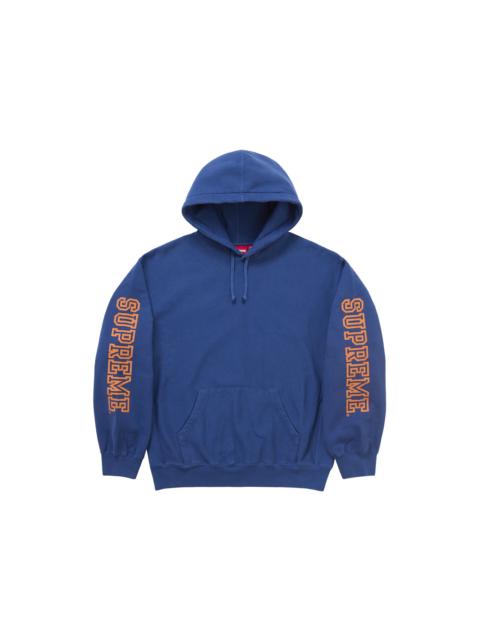 Supreme Collegiate Sleeve Hooded Sweatshirt Dark Royal