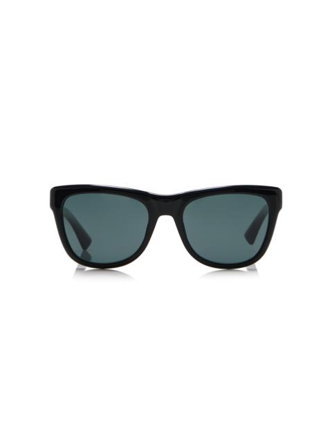 Square-Frame Acetate Sunglasses black