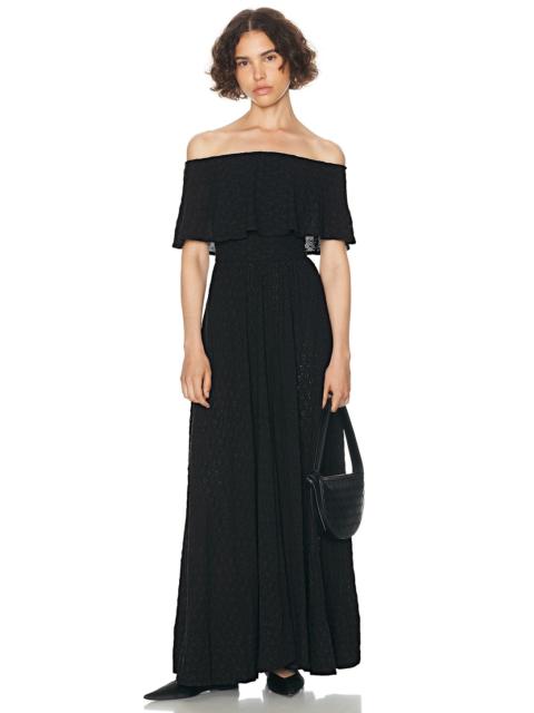 Petite Eyelet Garden Midi Dress