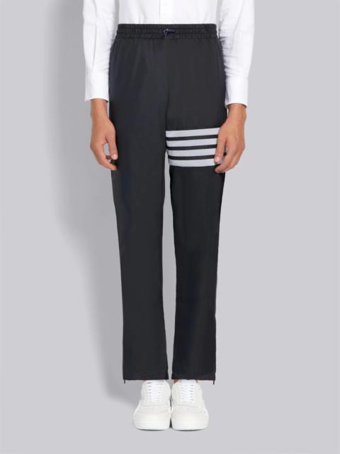 Navy Sheer Ripstop Straight Leg 4-Bar Track Pants