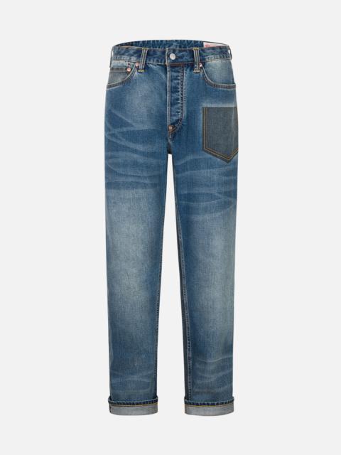 2-Tone Inserted Daicock Regular Fit Jeans #2000