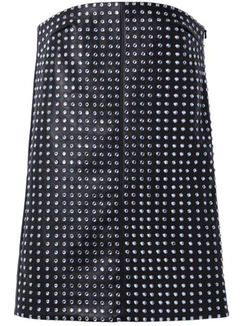 Blaise studded leather minidress