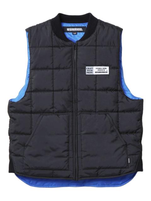 quilted zip gilet