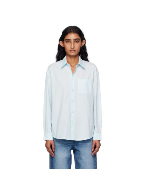 Blue Logo Boyfriend Shirt