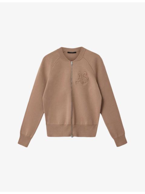 Sonny Logo-Embroidered Stretch-Jersey Cardigan