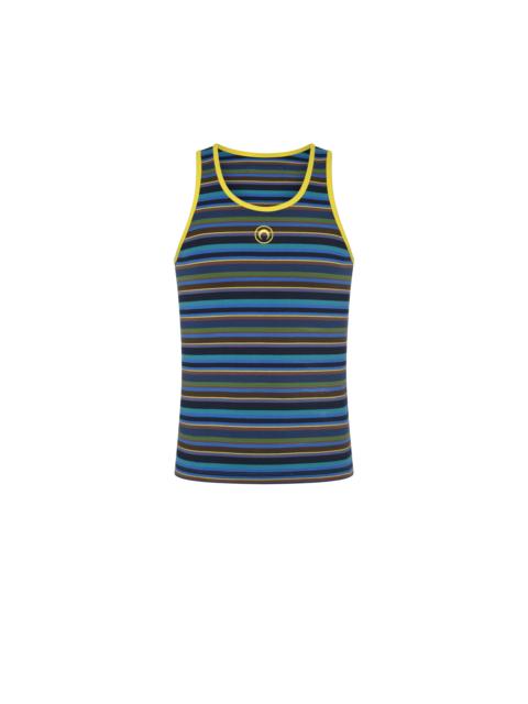 MOON LOGO STRIPES JERSEY TANK TOP