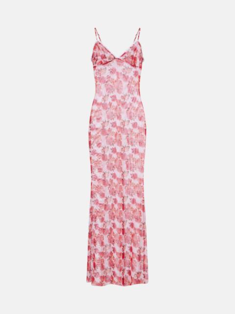 Solay floral lace-trimmed maxi dress