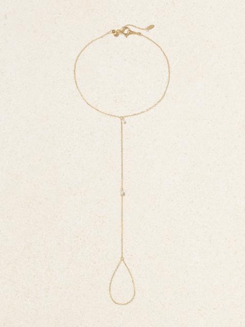 Danaé 18-karat Gold Diamond Hand Bracelet