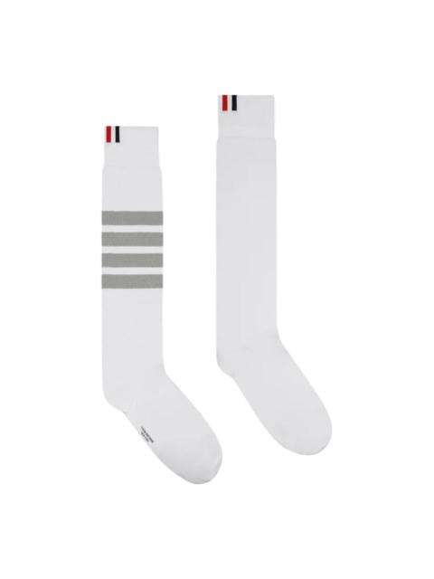 Lightweight Cotton 4-Bar Mid Calf Socks Women