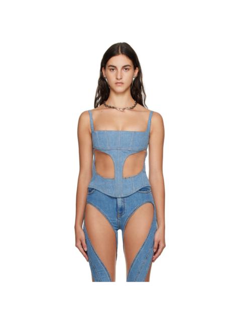 Blue Illusion Denim Tank Top