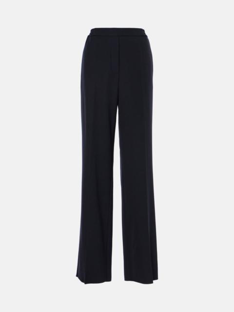 Wool wide-leg pants