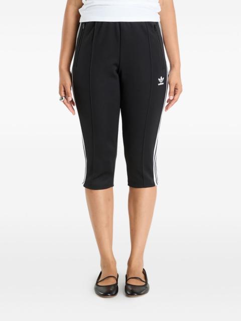 side-stripe capri track pants