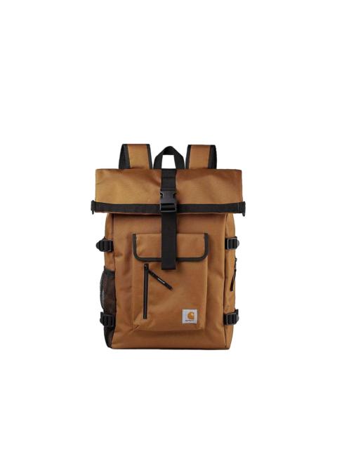 Philis roll-top buckled backpack