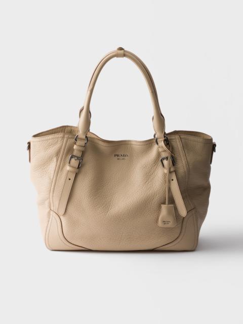 Large leather tote bag