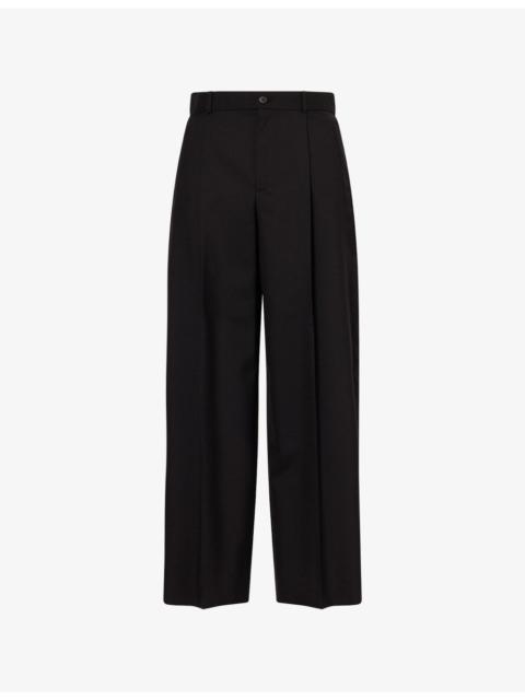 Thom Pressed-Pleat Wool Trousers