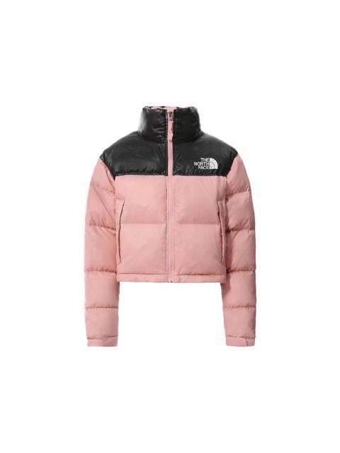 The North Face Womens Nuptse 700 Fill Short Jacket Rose Tan