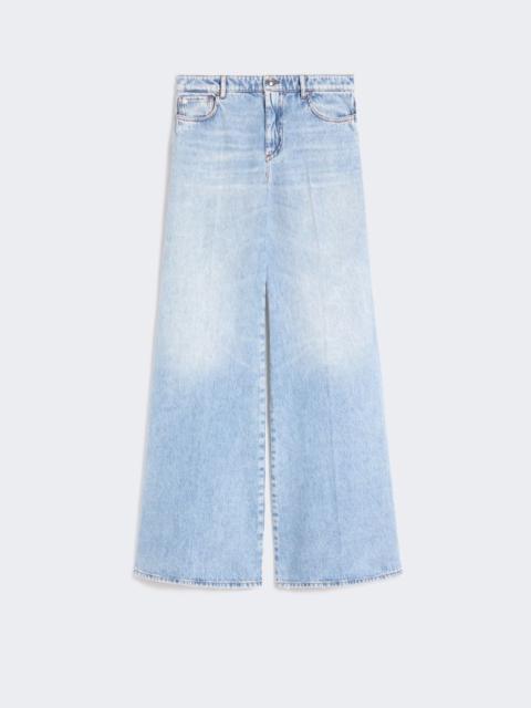 Five-pocket flared denim trousers - midnightblue