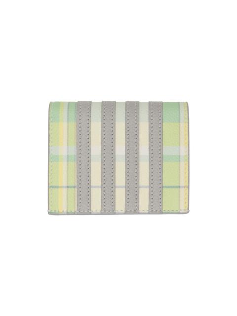 Green & Gray 4-Bar Double Card Holder