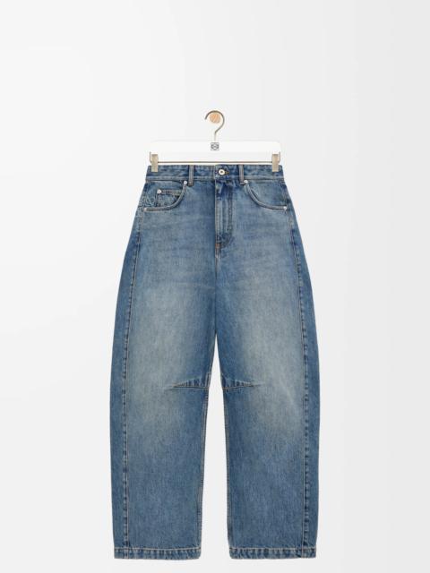 Anagram barrel jeans in denim