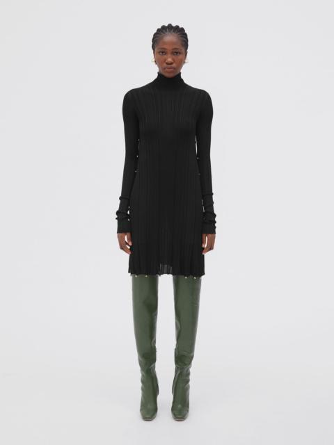 lightweight viscose plissé dress