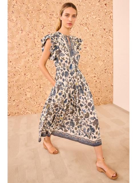 Kairi Flutter Sleeve Midi Dress