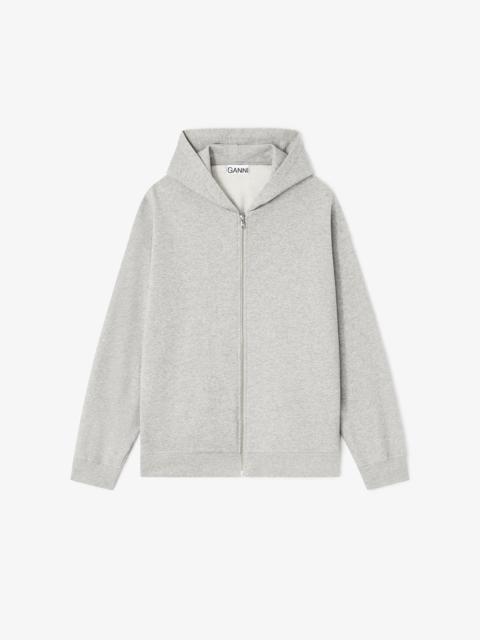 GREY TEDDY ZIP HOODIE