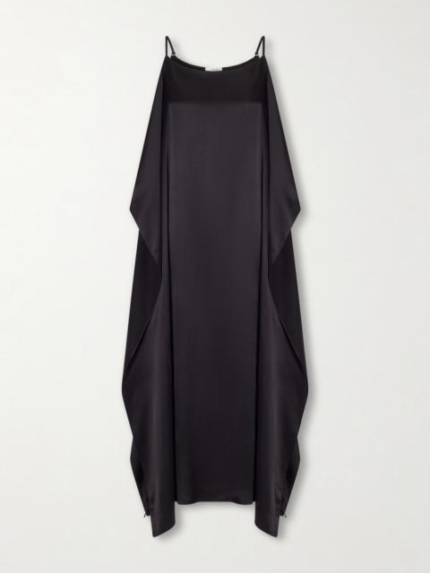 Kylo Draped Silk-satin Midi Dress