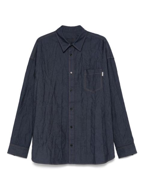 crease-effect shirt