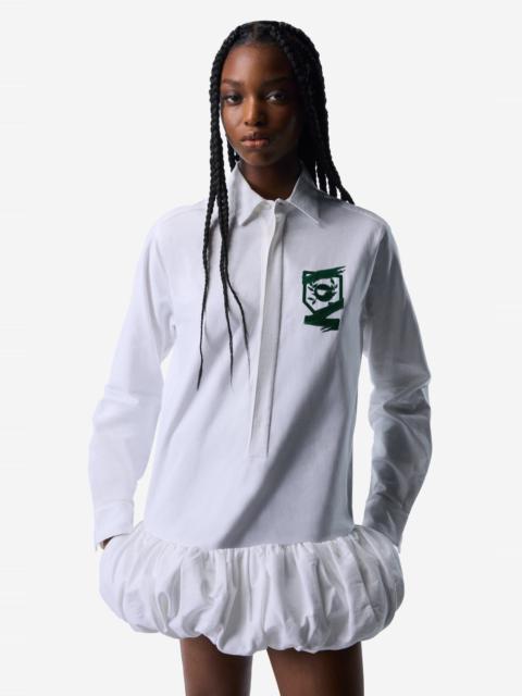 Gathered Hem Shirt Dress