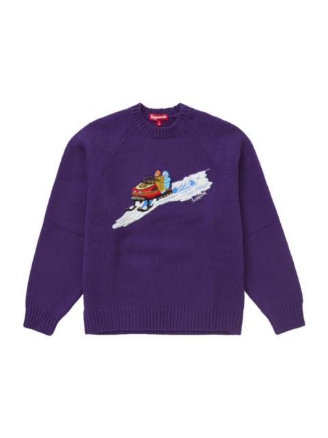 Supreme Snowmobile Sweater Purple