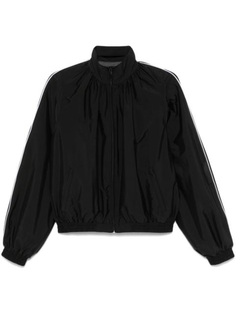 gathered-neck jacket