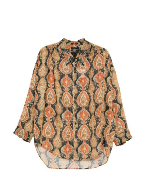 paisley collar shirt