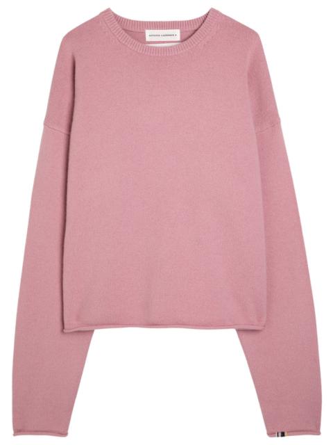 Extreme Cashmere N°426 Comfy Roll-trimmed Cashmere-blend Jumper