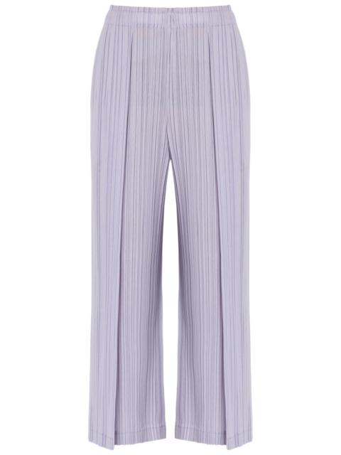 Pleats Please Issey Miyake Pleated Wide-leg Woven Trousers