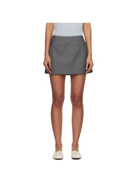 Gray Micro Mini Skort