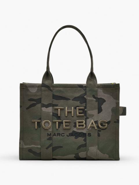 THE CAMO JACQUARD LARGE TOTE BAG