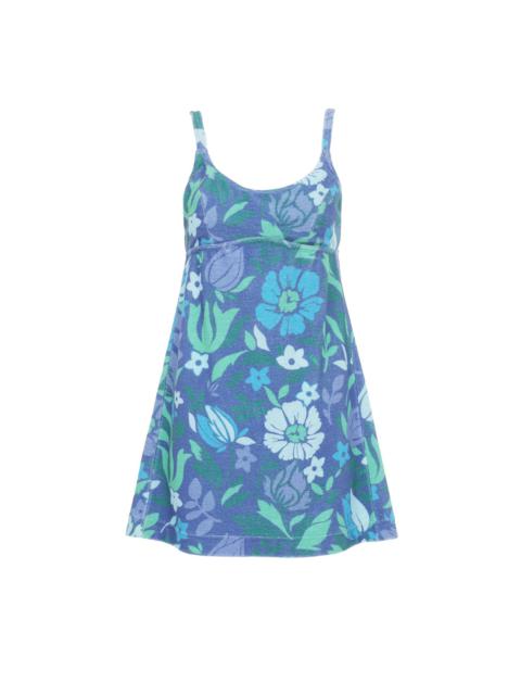 THIN-STRAP MINI DRESS IN COTTON JERSEY