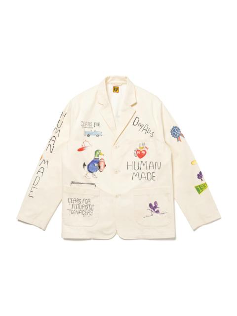 Human Made Printed Jacket White