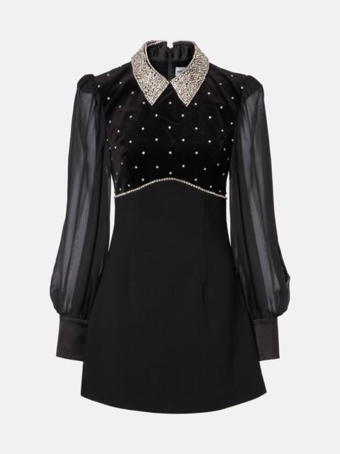 Crystal-embellished minidress